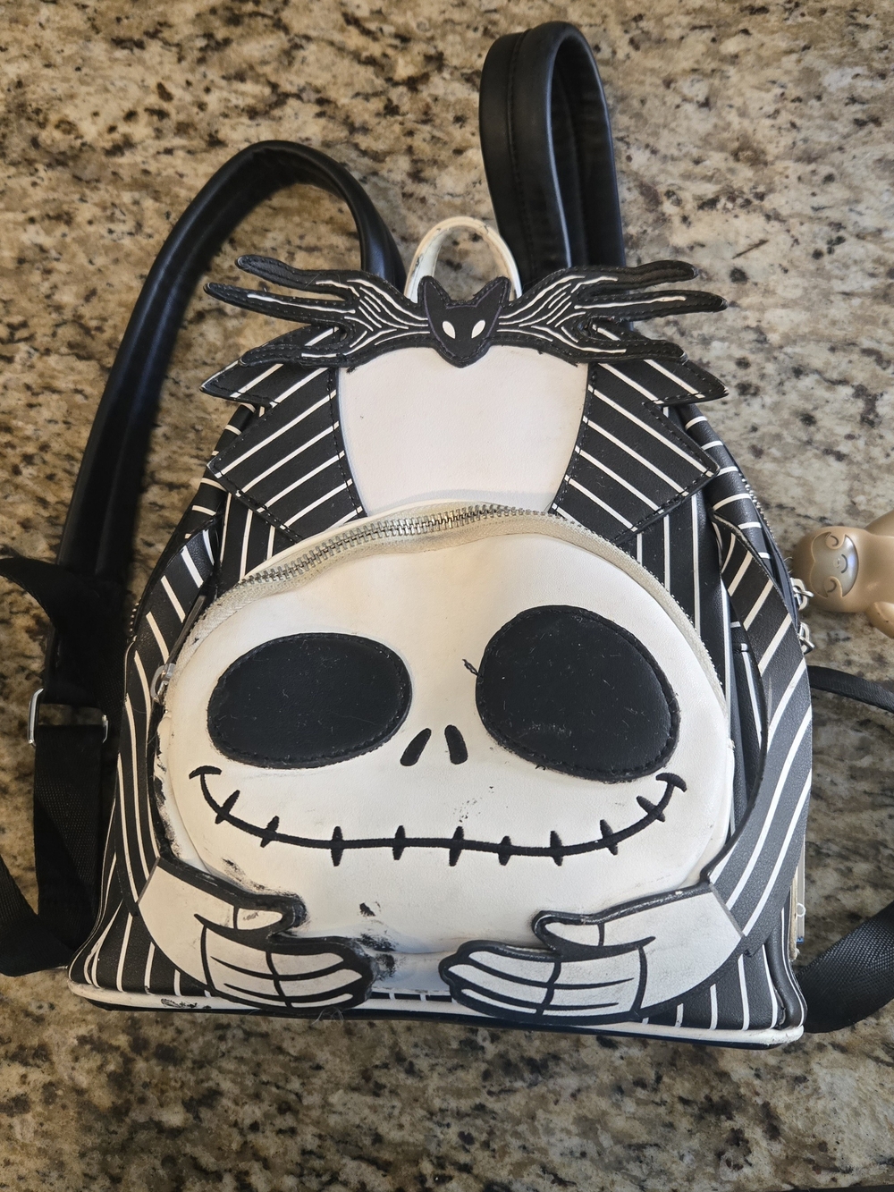 Loungefly Black and White Jack Skellington Mini Backpack